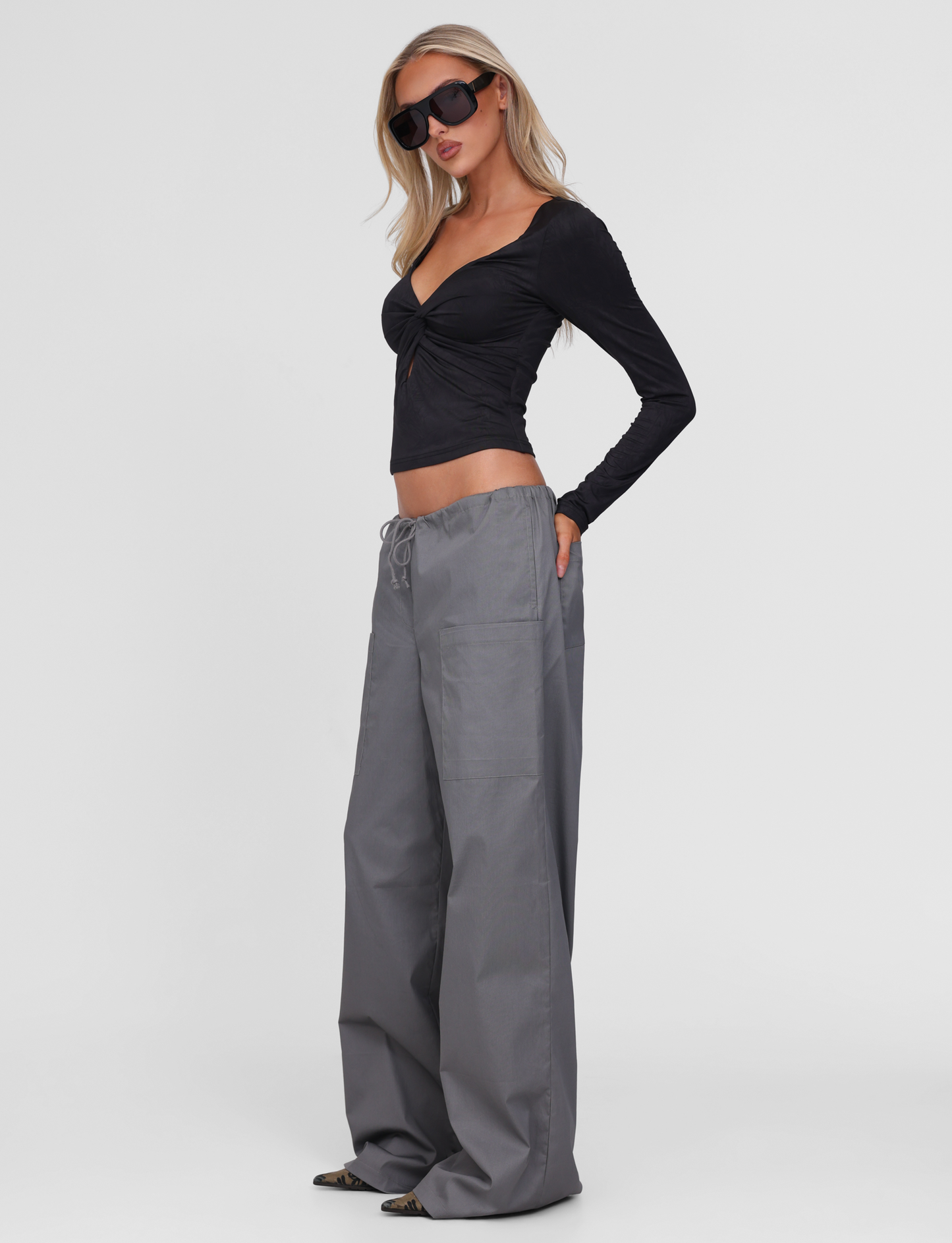 TYSHA PANT - CHARCOAL