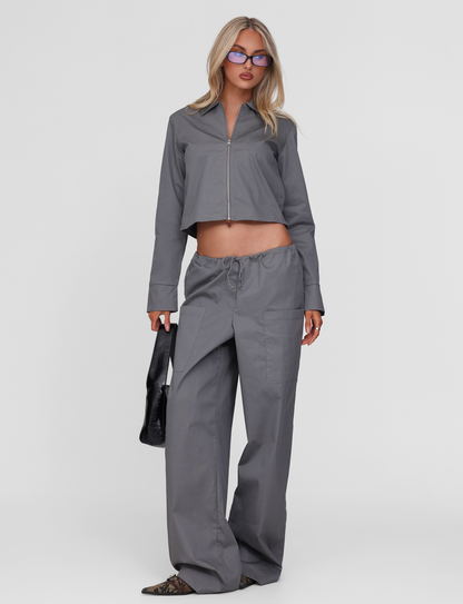 TYSHA JACKET - CHARCOAL