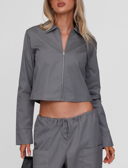 TYSHA JACKET - CHARCOAL