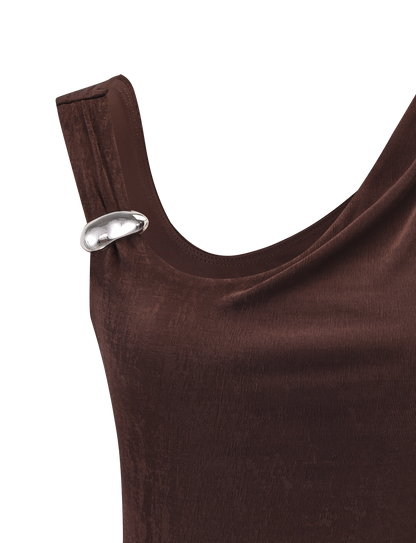 CASSIAN TOP - CHOCOLATE