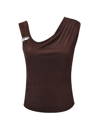 CASSIAN TOP - CHOCOLATE