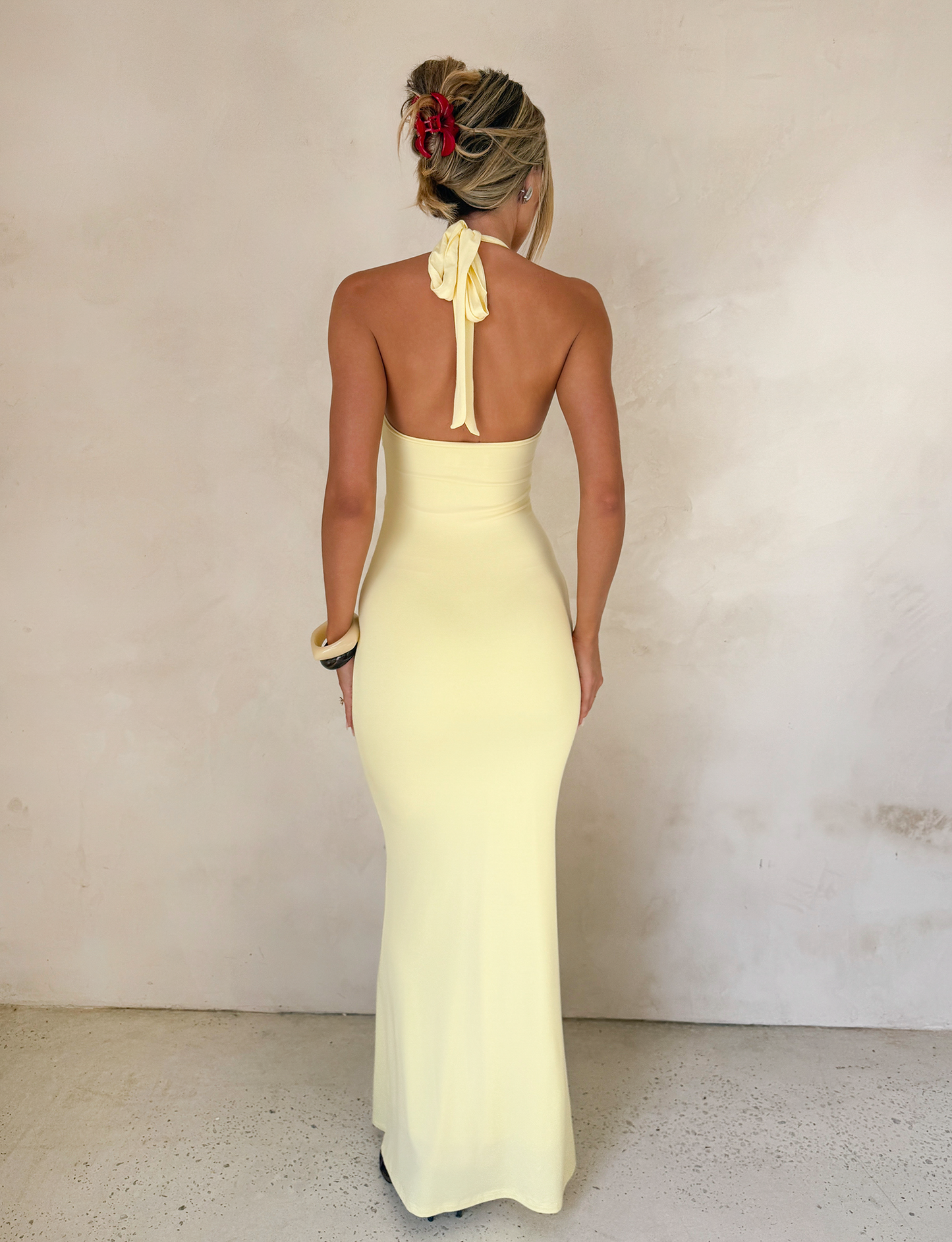 ZENEVA MAXI DRESS - LEMON