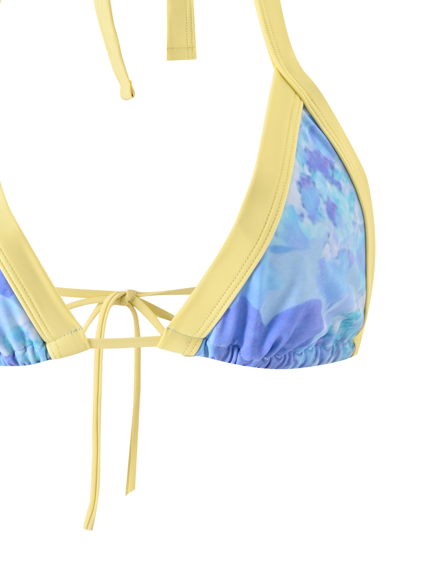 EMBERLAIN BIKINI TOP - BLUE MACRO FLORAL