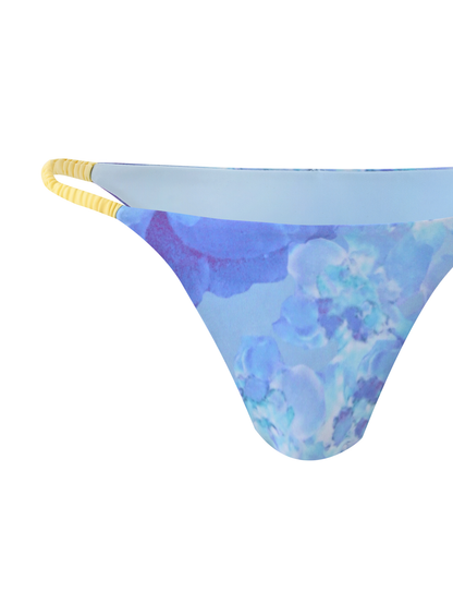 EMBERLAIN BIKINI BOTTOM - BLUE MACRO FLORAL