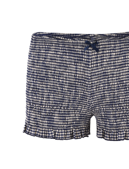 ERYNN SHORTS - NAVY GINGHAM