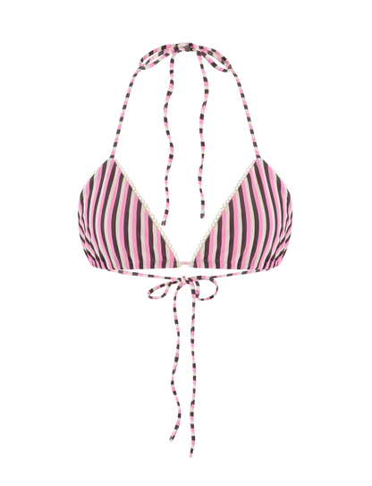 DAZZLE BIKINI TOP - STRIPE