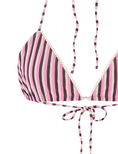 DAZZLE BIKINI TOP - STRIPE