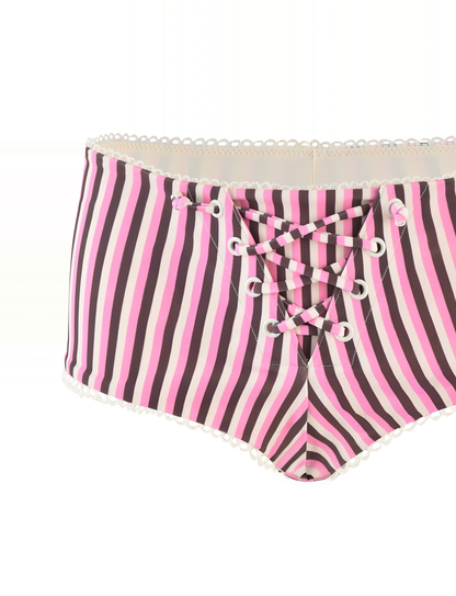 DAZZLE BIKINI BOTTOM - STRIPE