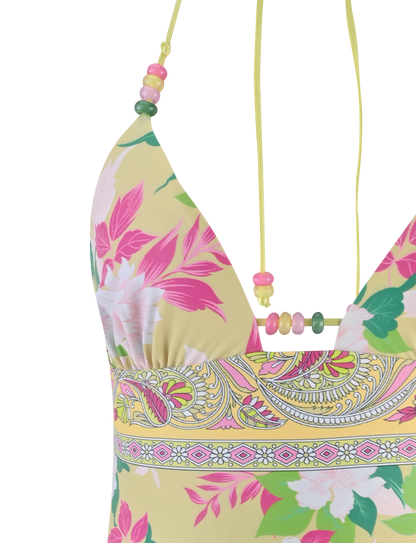 FINLEA TANKINI TOP - PAISLEY BORDER