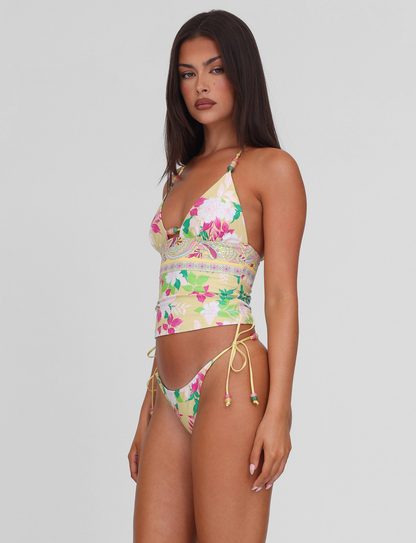 FINLEA TANKINI TOP - PAISLEY BORDER
