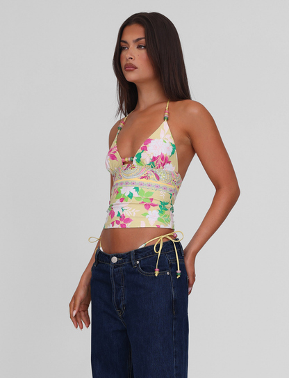 FINLEA TANKINI TOP - PAISLEY BORDER