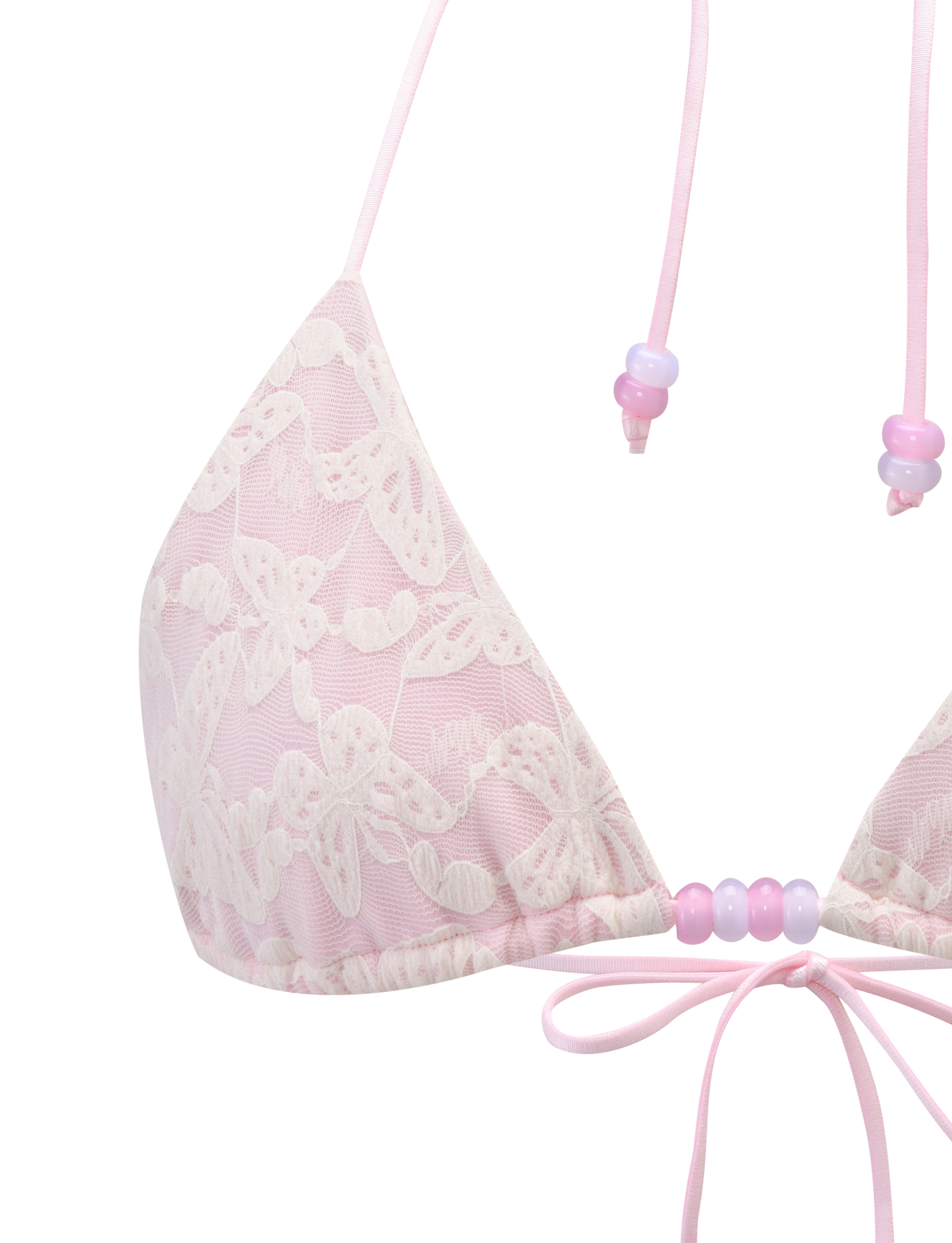 BRIGITTE BIKINI TOP - IVORY LACE