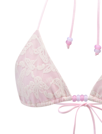 BRIGITTE BIKINI TOP - IVORY LACE