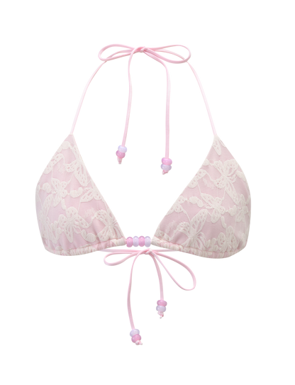 BRIGITTE BIKINI TOP - IVORY LACE