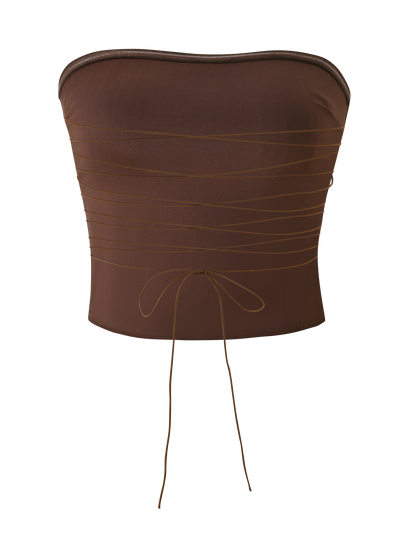 GWENDOLINE TOP - CHOCOLATE