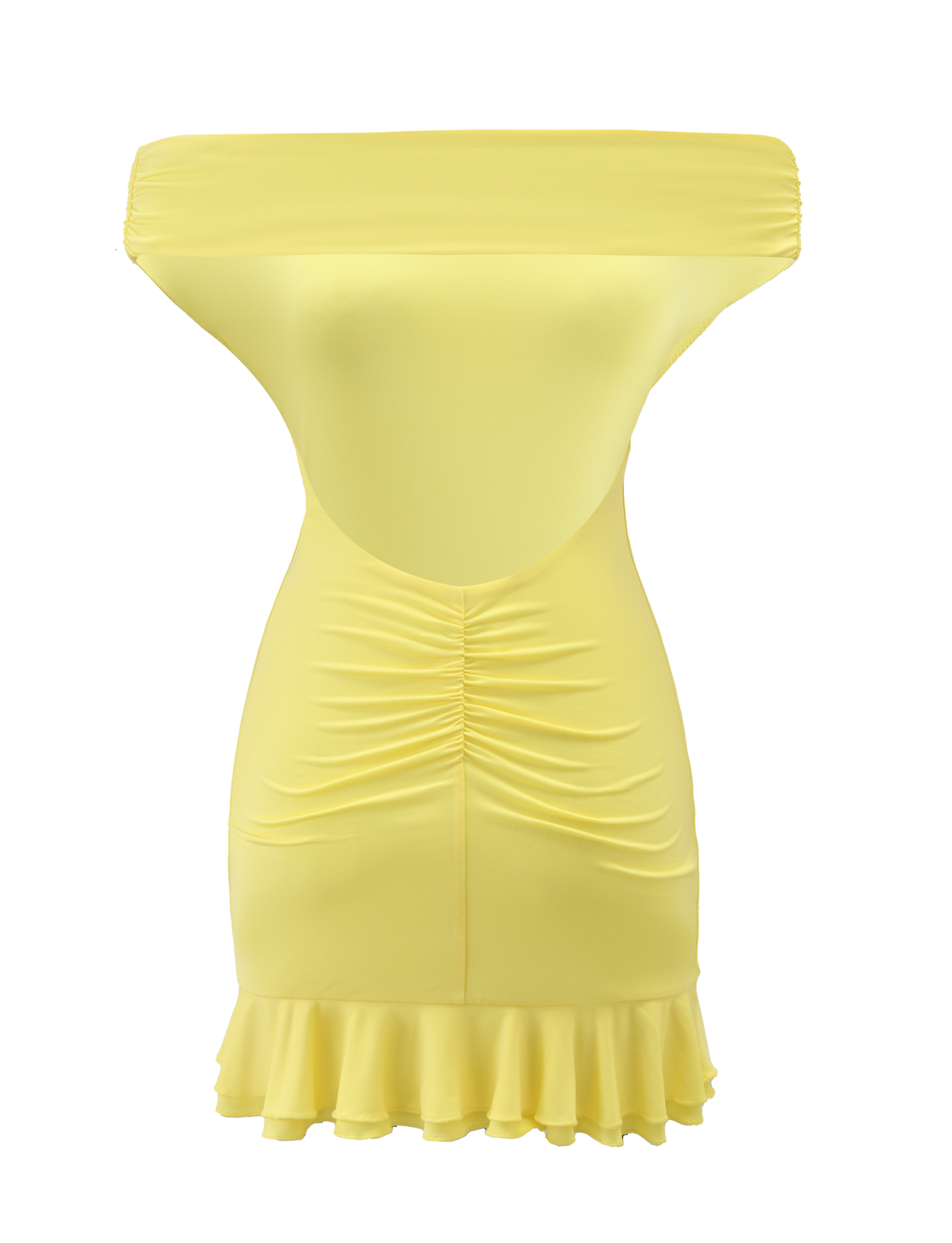 CLIA MINI DRESS - LEMON