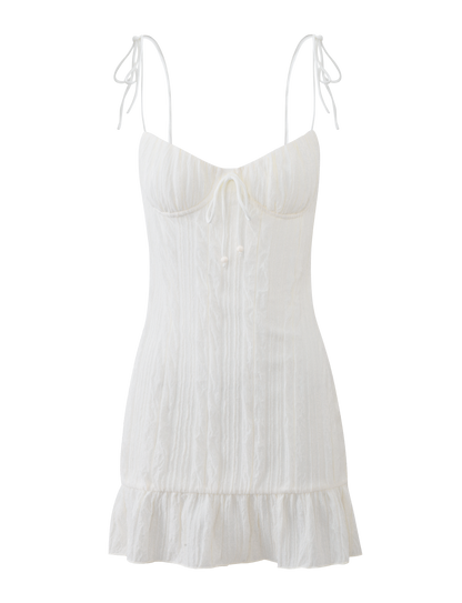 RANIA MINI DRESS - OFF WHITE