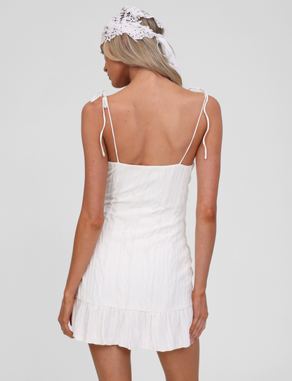 RANIA MINI DRESS - OFF WHITE