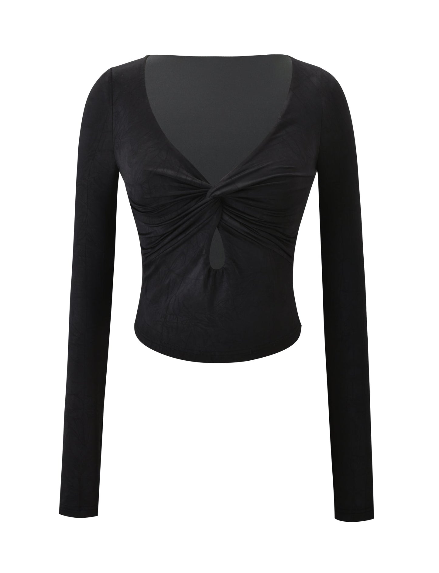 SAFFIRA LONG SLEEVE TOP - BLACK