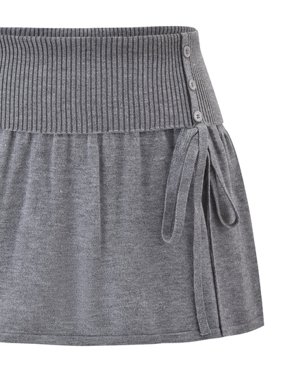 ROWENA MINI SKIRT - GREY