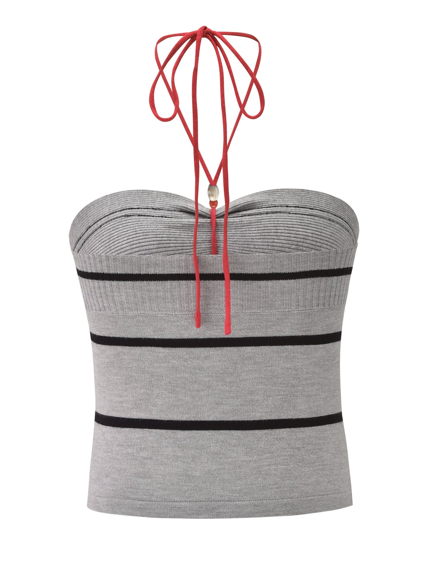 NOUR TOP - GREY STRIPE