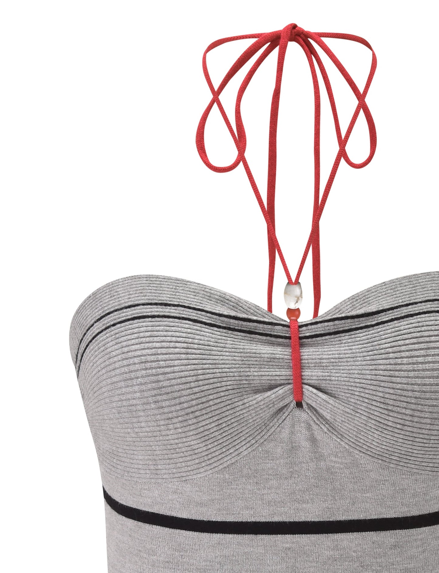 NOUR TOP - GREY STRIPE