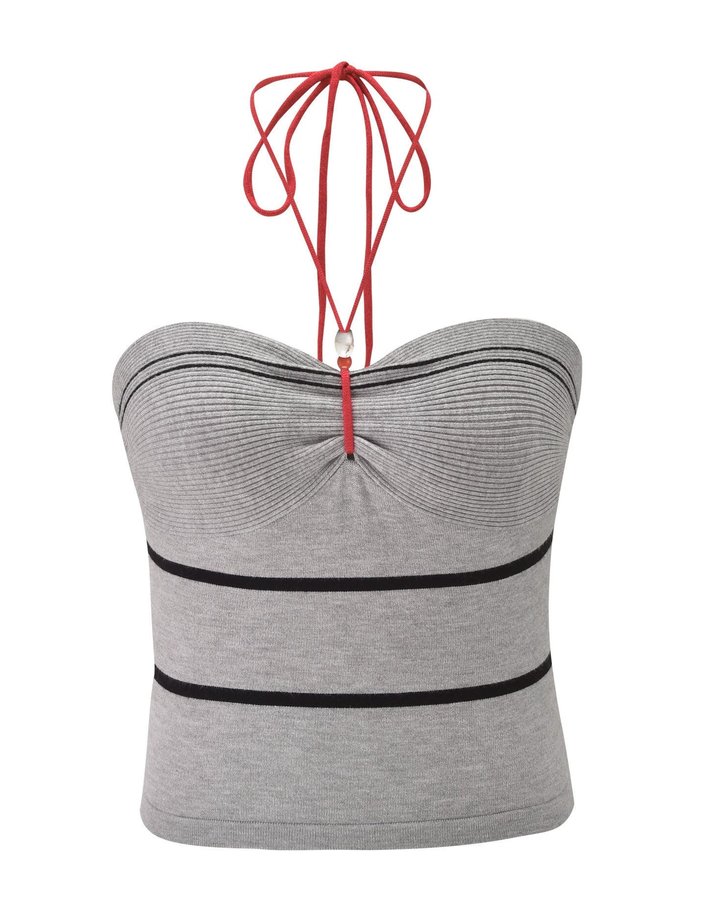 NOUR TOP - GREY STRIPE