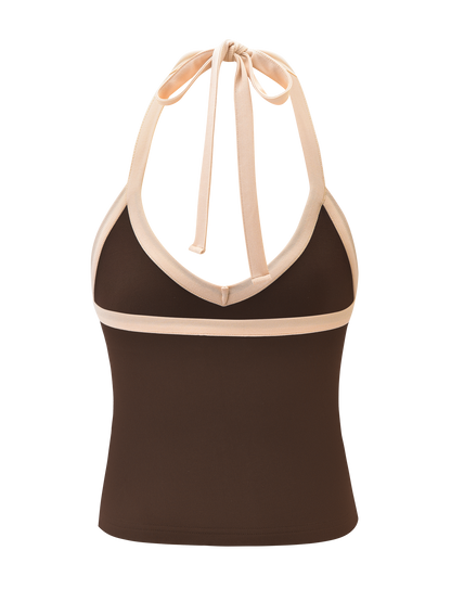 ALYSIA TOP - CHOCOLATE