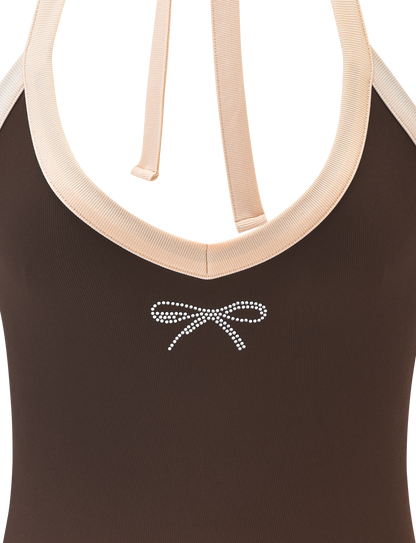 ALYSIA TOP - CHOCOLATE