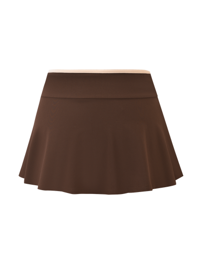 ALYSIA SKORT - CHOCOLATE