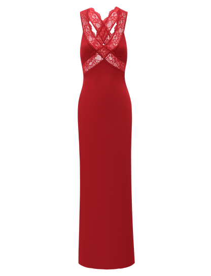 SERAPHINE MAXI DRESS - RED