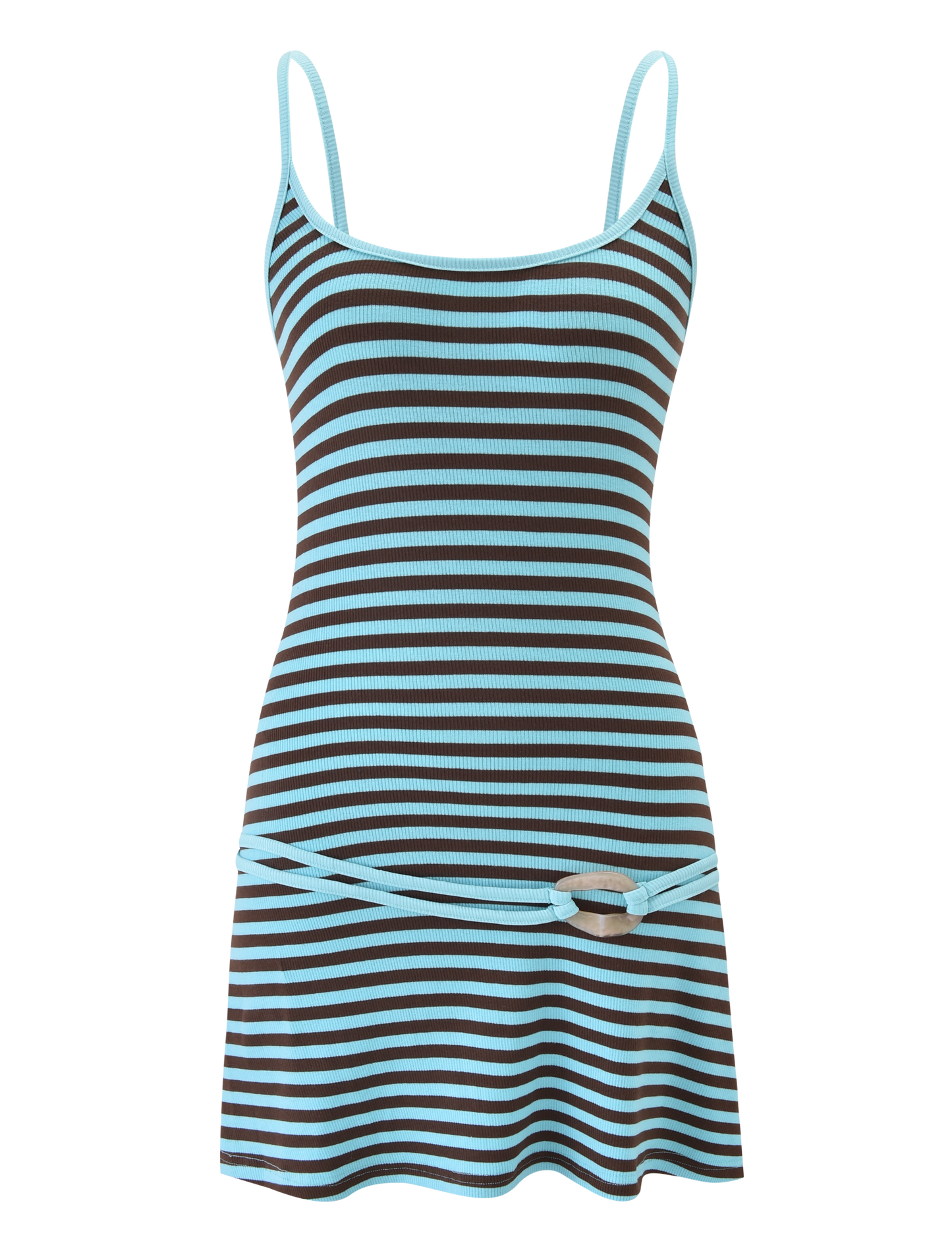CELESTE MINI DRESS - BLUE STRIPE