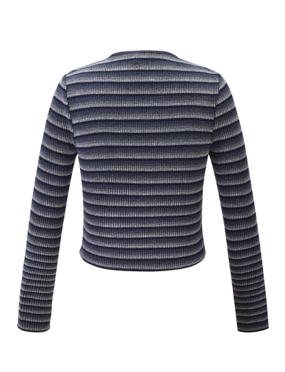 TIMARA CARDIGAN - NAVY STRIPE