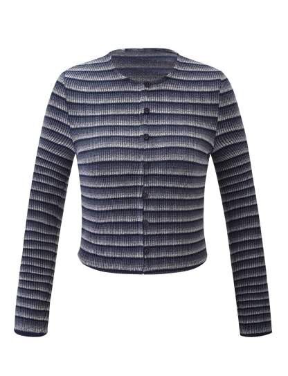 TIMARA CARDIGAN - NAVY STRIPE