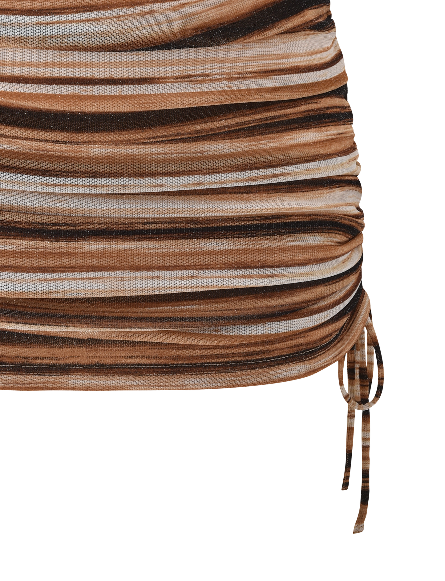 BRAELYN MINI SKIRT  - BROWN STRIPE