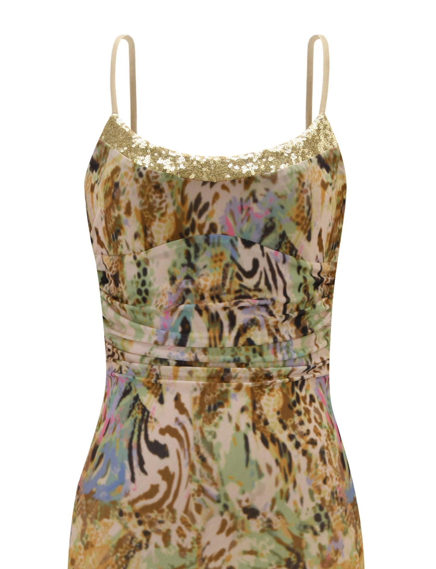 ELYSIUM MAXI DRESS - ANIMAL SWIRL