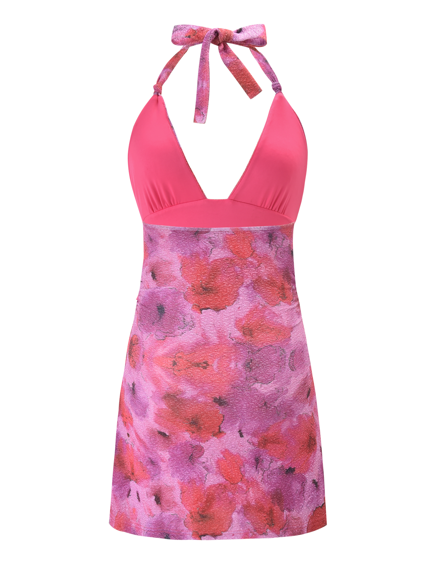 TALYN MINI DRESS - PINK SPARKLE FLORAL
