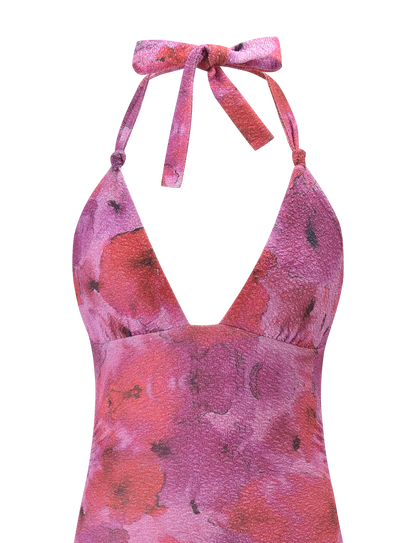 TALYN MINI DRESS - PINK SPARKLE FLORAL