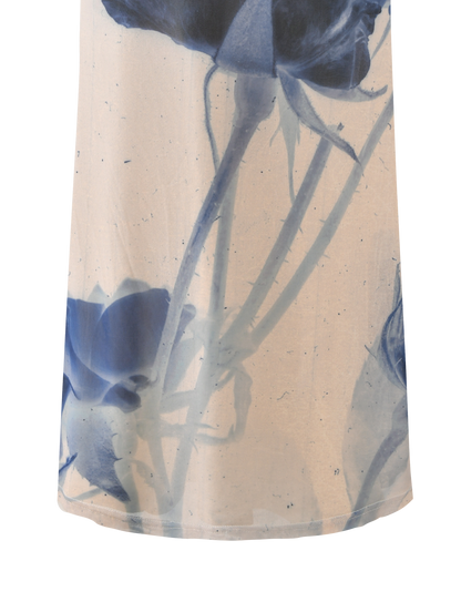 JANIS MAXI SKIRT - INDIGO FLORAL