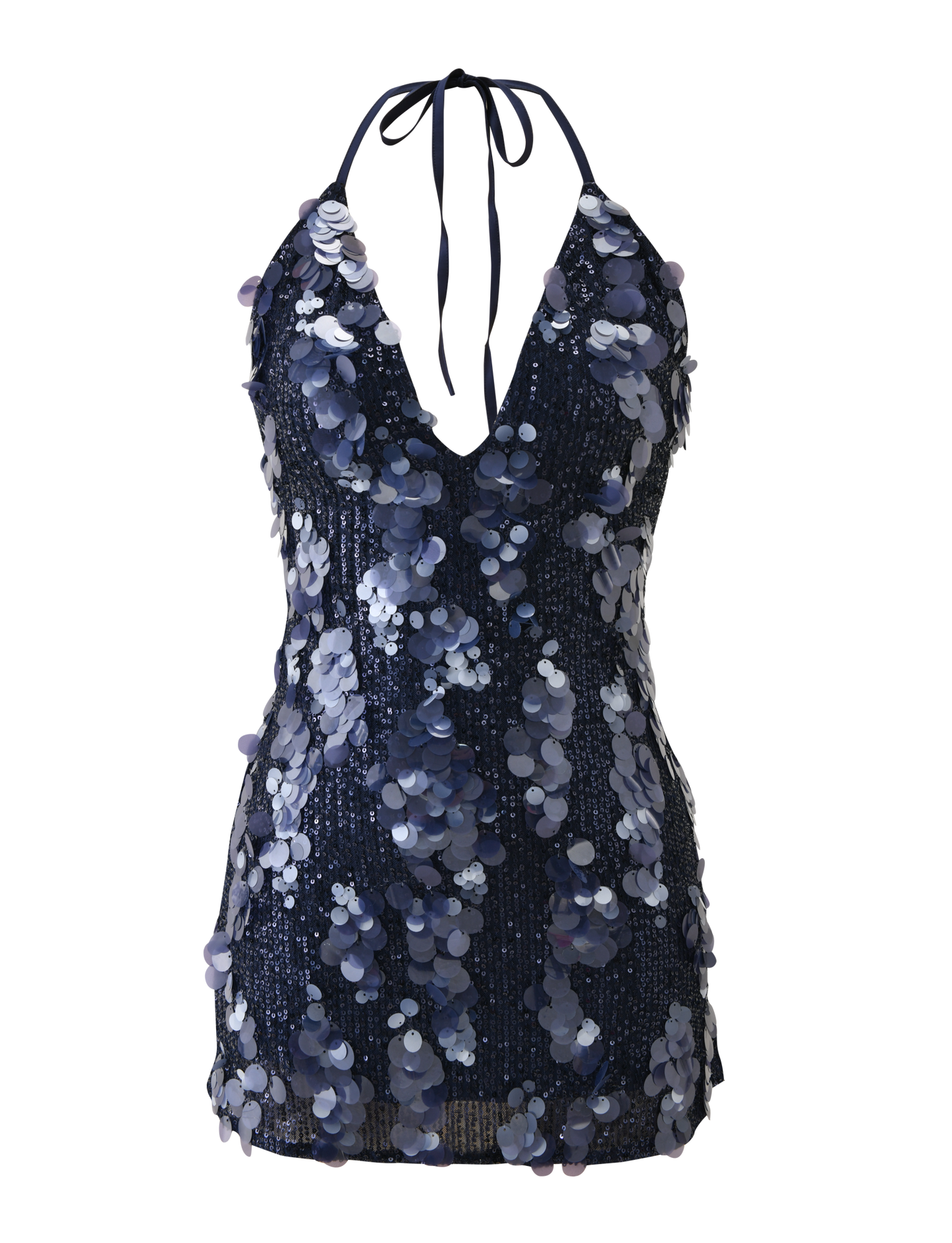 ZANA MINI DRESS - NAVY SEQUIN