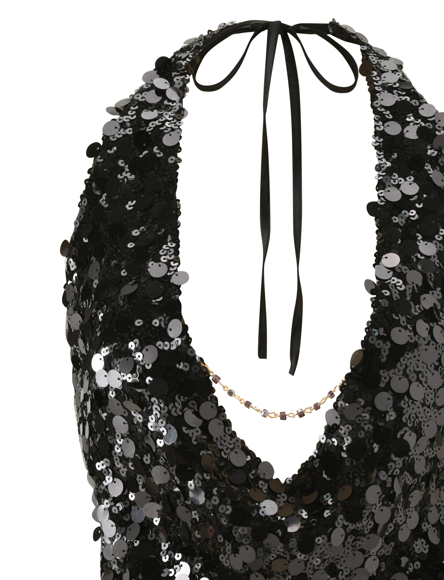 ZANA TOP - BLACK SEQUIN