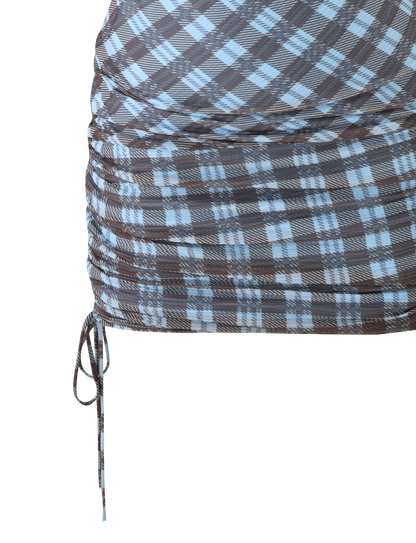 WINSLOW MINI DRESS - BLUE CHECK