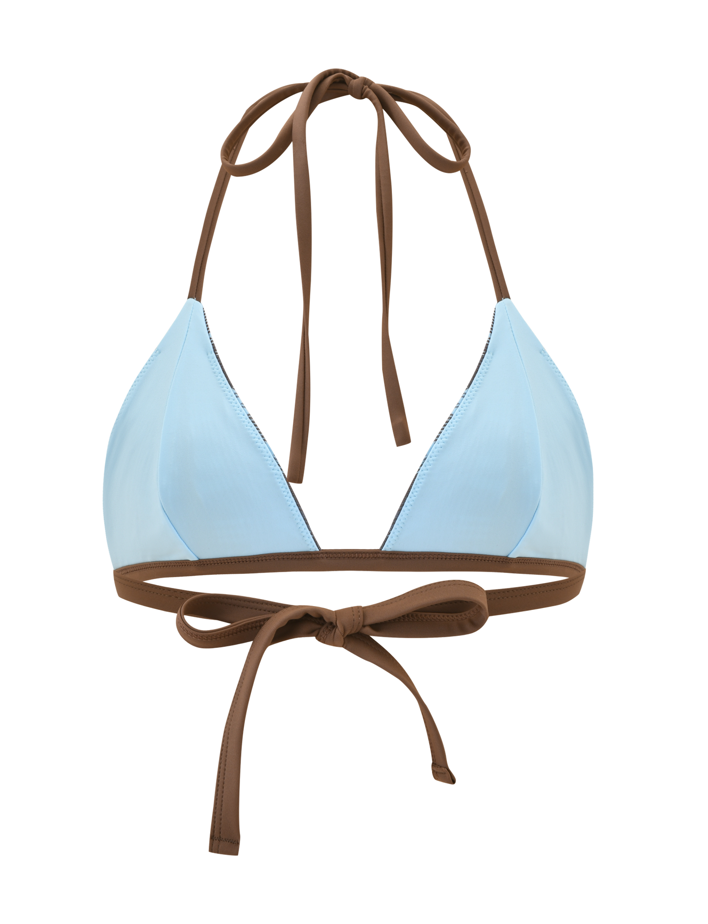 CITRINE BIKINI TOP - BLUE CHECK