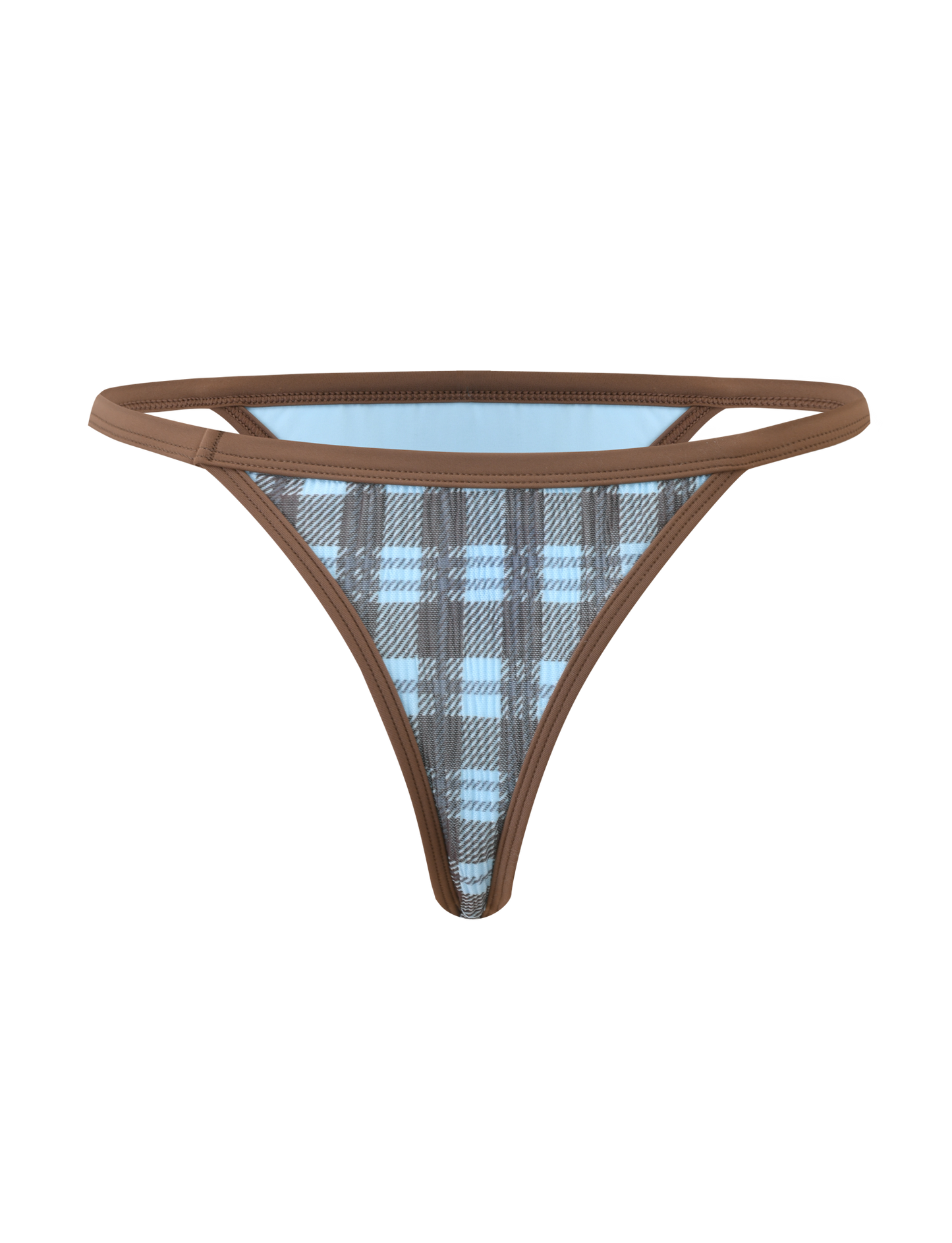 CITRINE BIKINI BOTTOM - BLUE CHECK