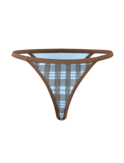 CITRINE BIKINI BOTTOM - BLUE CHECK