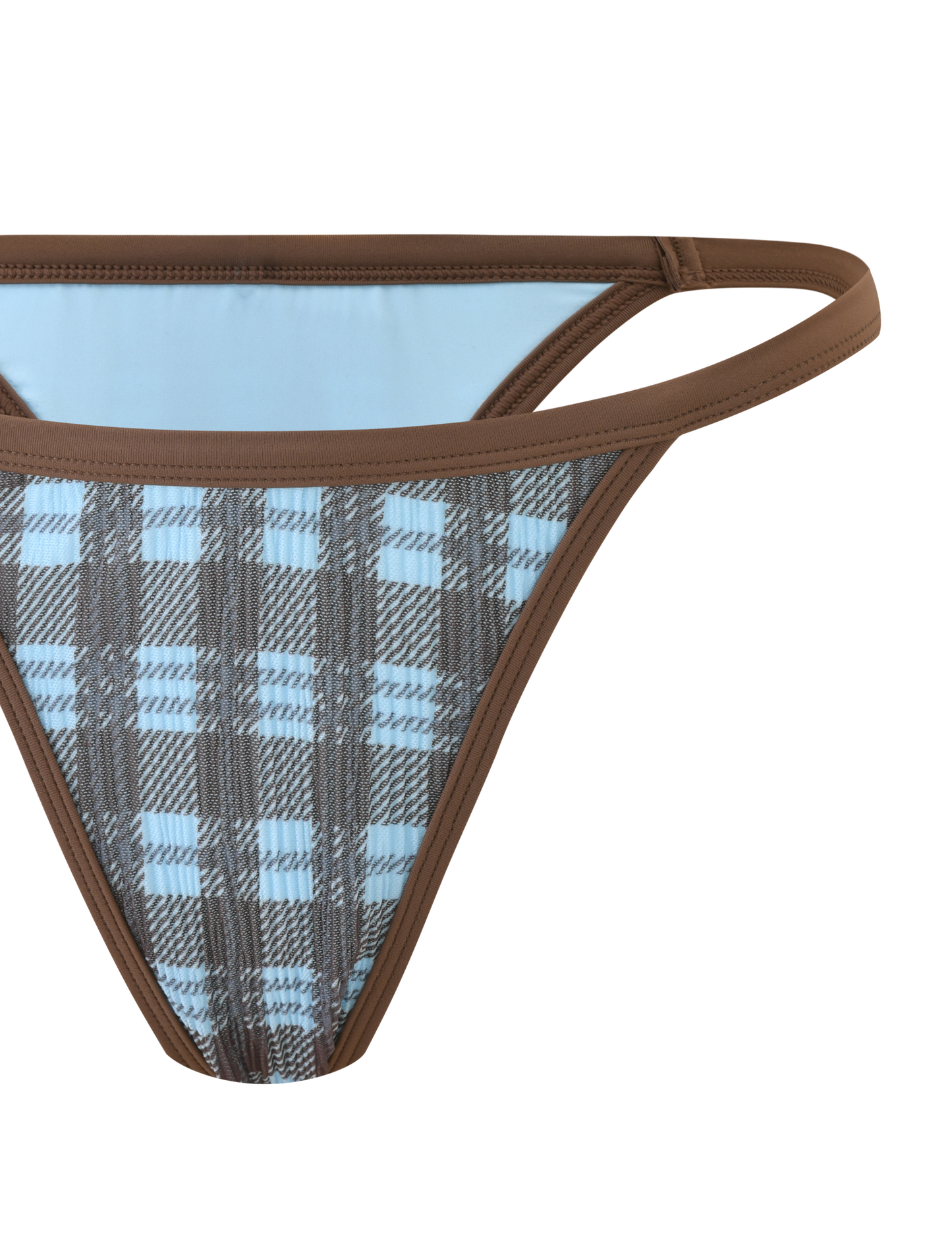 CITRINE BIKINI BOTTOM - BLUE CHECK