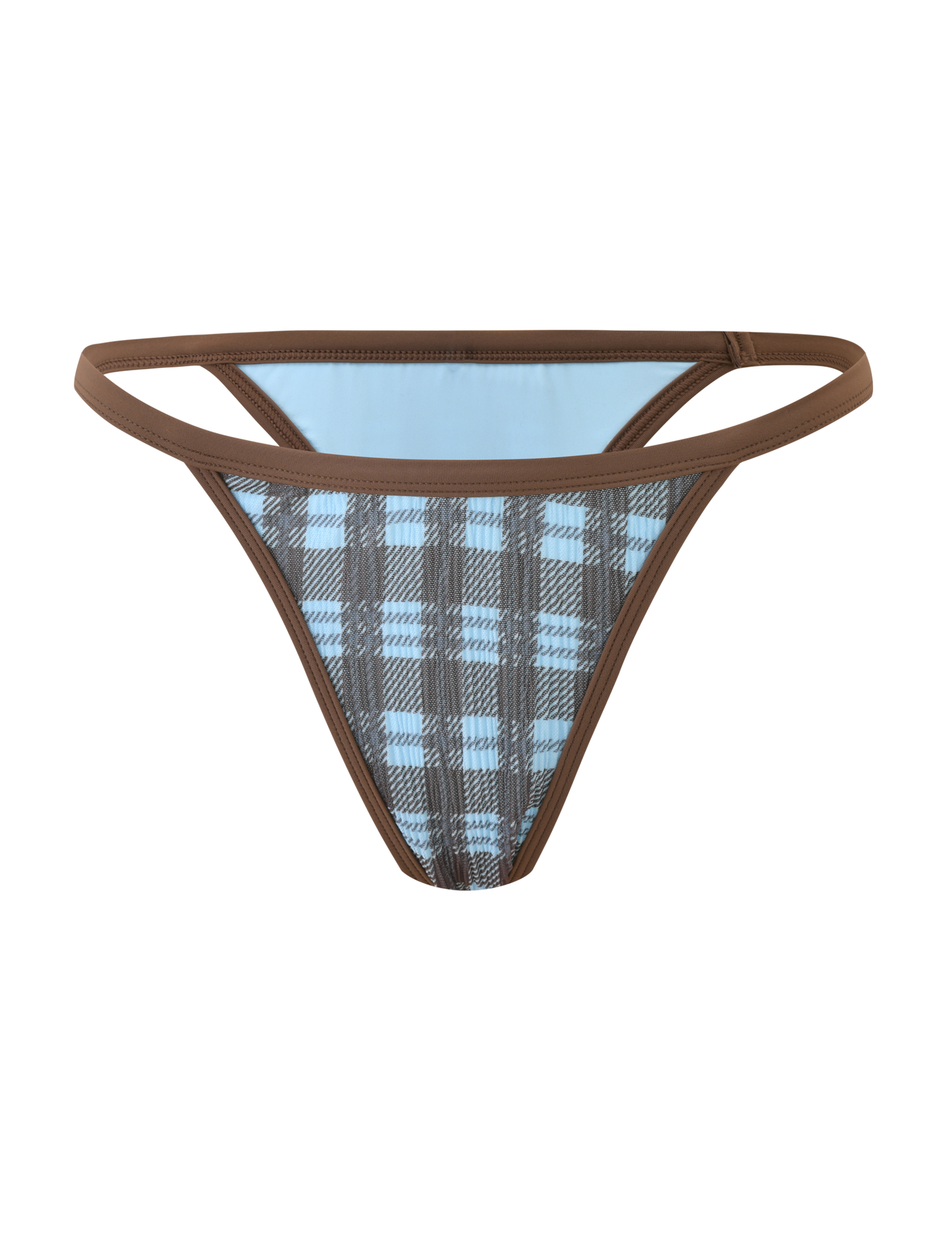 CITRINE BIKINI BOTTOM - BLUE CHECK