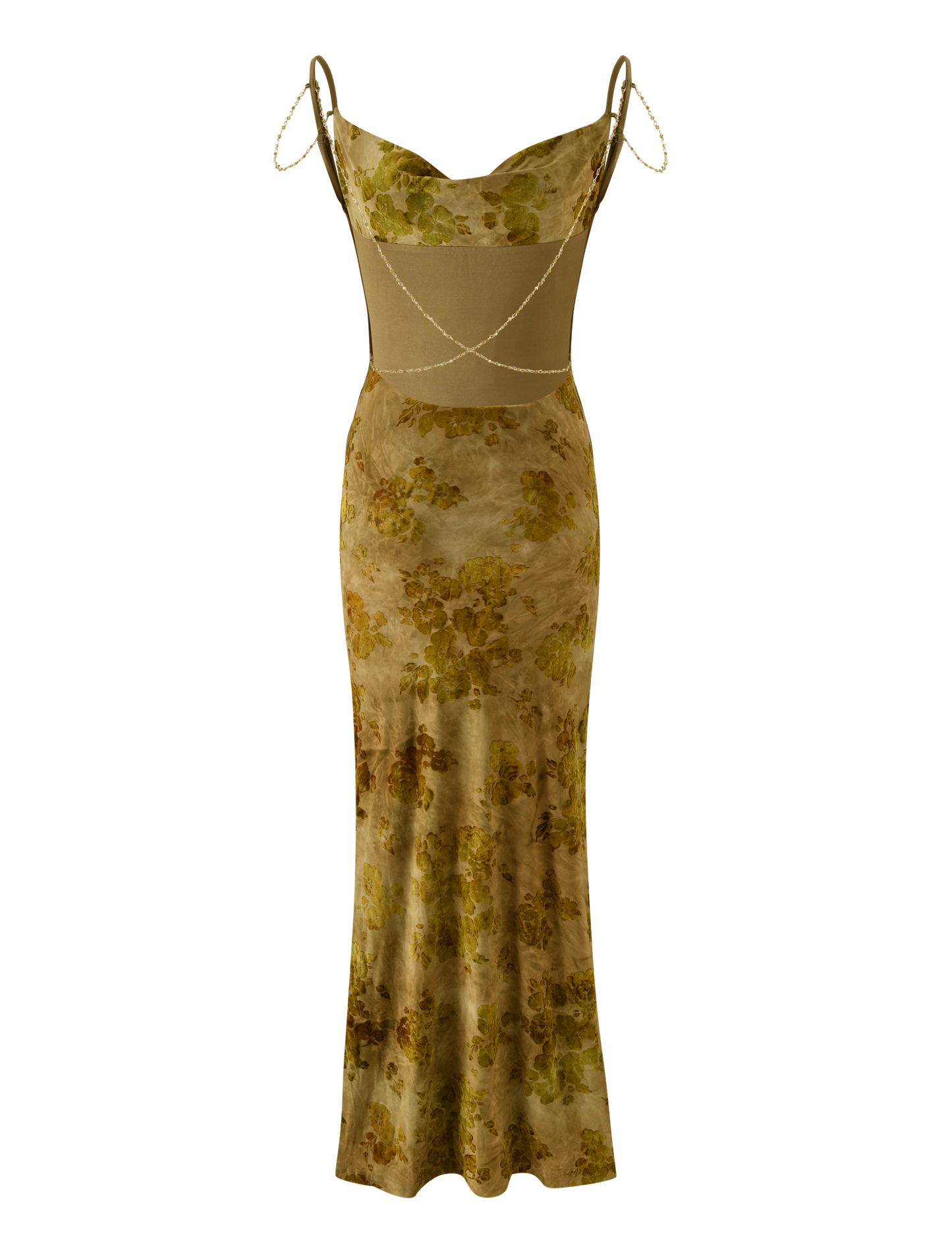 SPARROW MAXI DRESS - GREEN BURNOUT