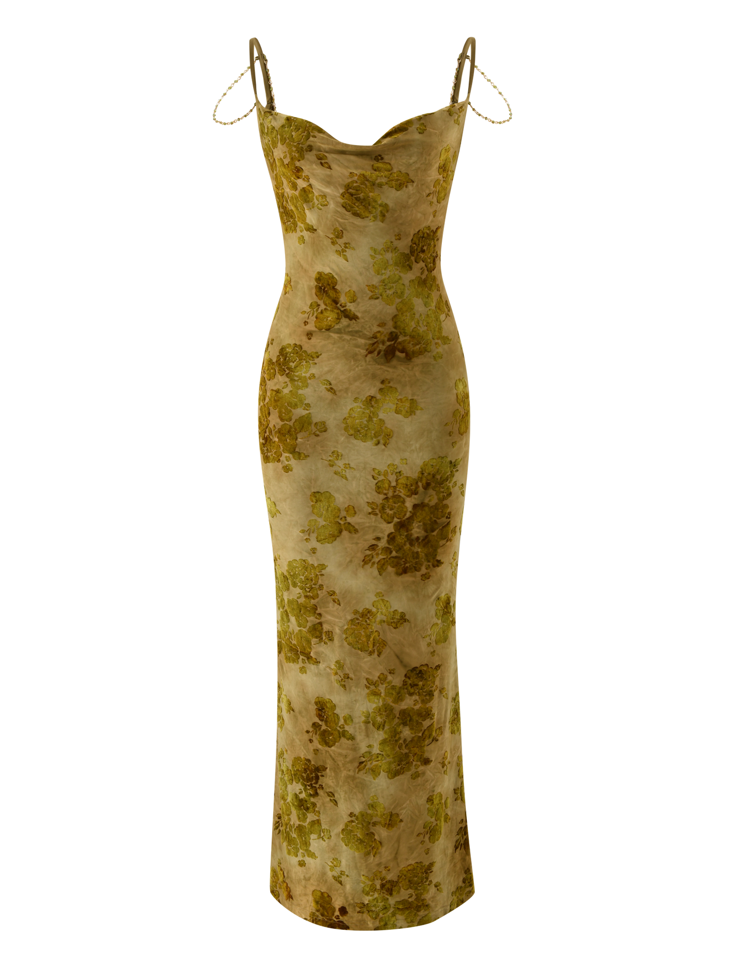 SPARROW MAXI DRESS - GREEN BURNOUT