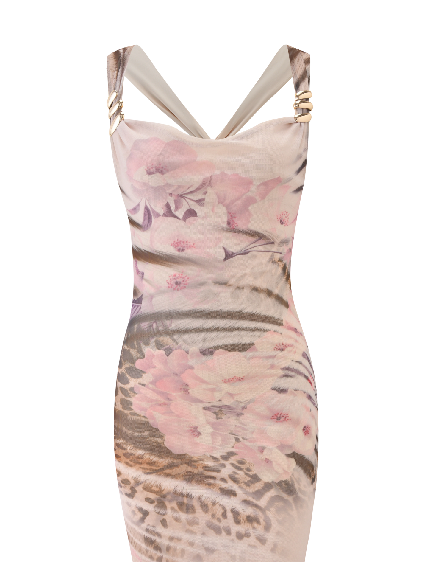 TAMARIN MAXI DRESS - MOODY ANIMAL FLORAL